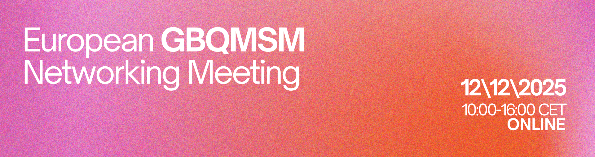 GBQMSM 2025 banner