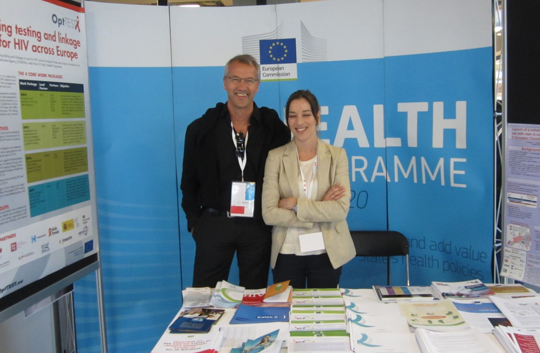 AIDS Action Europe and EATG, co-organisers of the HIV/Aids Civil Society Forum at the CHAFEA Health Programme stand
