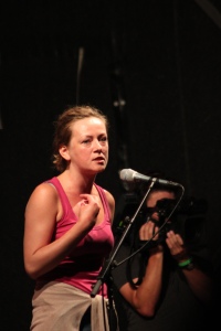 Nataliya Leonchuk (ECUO) on the stage