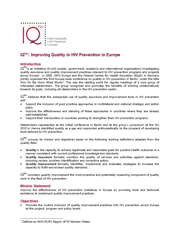 IQhiv-Improving-Quality-in-HIV-prevention-in-Europe